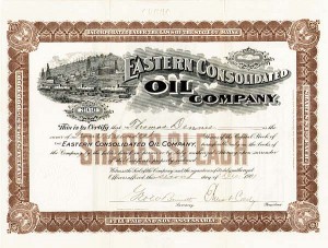 Eastern Consolidated Oil Co. - Stock Certificate (Uncanceled)