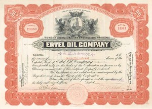 Ertel Oil Co. - Stock Certificate