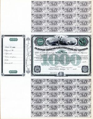 El Banco Chileno - 1,000 Pesos Bond