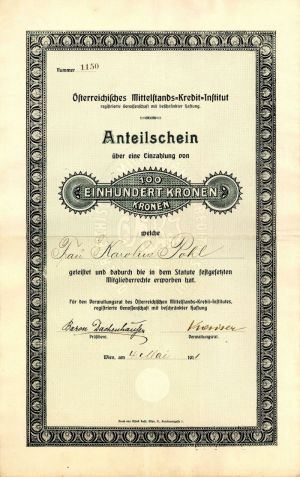Austria - 100 Kronen Bond