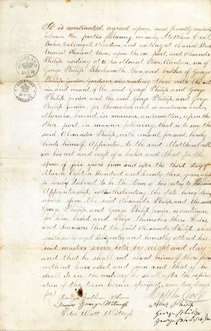 Indentured Servant Document from Scotland - Foreign Documents