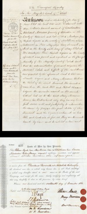 English Will and Receipt -  Foreign Documents