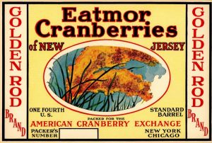 Eatmor Cranberries - Fruit Crate Label