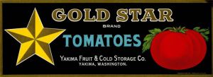 Gold Star - Fruit Crate Label