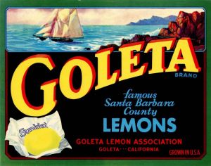 Goleta - Fruit Crate Label