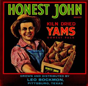 Honest John - Fruit Crate Label