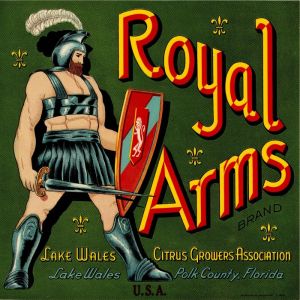 Royal Arms - Fruit Crate Label