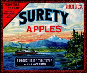 Surety - Fruit Crate Label