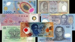 Collection of 7 Different Polymer Notes - Foreign Paper Money