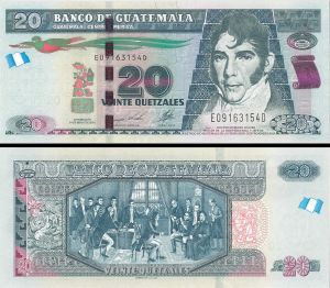 Guatemala - 20 Guatemalan Quetzales - P-New - 2014 dated Foreign Paper Money