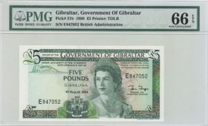 Gibraltar - Government of Gibraltar - P-21b - 5 Pounds - Foreign Paper Money