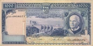 Angola - 1000 Escudos - P-98 - 1970 dated Foreign Paper Money