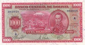 Bolivia - 1000 Bolivianos - P-135 - 1928 dated Foreign Paper Money