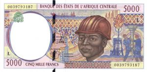 Central African States - 5000 - P-404Lf - 2000 Dated Foreign Paper Money