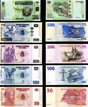 Congo Democratic Republic - 50 to 1,000 Francs - P-New - Foreign Paper Money