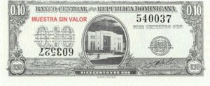 Dominican Republic - 10 Centavos Oro - P-86a - 1961 dated Foreign Paper Money