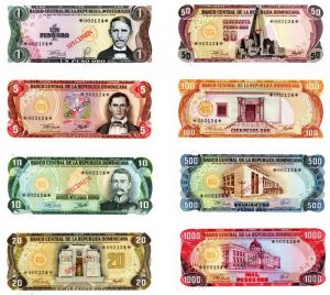 Dominican Republic - Set of 8 (1-1000 Peso Oro) - P-CS4 -1977 dated Foreign Paper Money