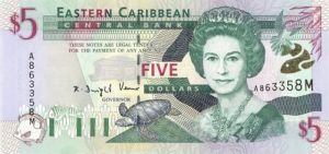 East Caribbean States - 5 Dollars - P-42m - ND 2003 dated Foreign Paper Money