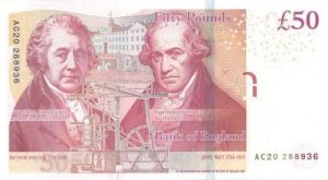 Great Britain - 50 Pounds - P-New - 2010 dated Foreign Paper Money