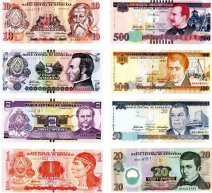 Honduras - 1, 2, 5, 10, 20, 50, 100, 500 Lempiras - P-Set - 2008-2012 dated Foreign Paper Money