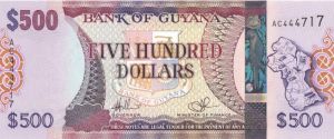 Guyana - 500 Guyanese Dollars - P-37 - Foreign Paper Money