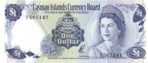 Cayman Islands - 1 Dollar - P-1b - L.1971-1972 Dated Foreign Paper Money