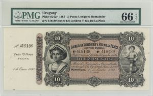 Uruguay - P-S242 PMG Grade -  Foreign Paper Money