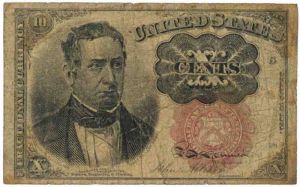 Fractional Currency - FR-1266 - 10 Cent 1874 Note