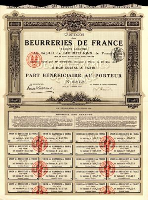 Union des Beurreries De France - Bond