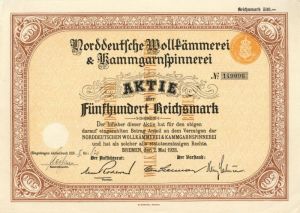Germany - 500 Reichsmark Stock
