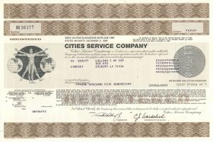 Cities Service - Various Denominations Bond