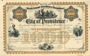 City of Providence - State of Rhode Island and Providence Plantations - $1,000 Bond