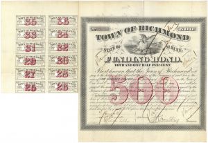 Town of Richmond - State of Maine - $500 Bond