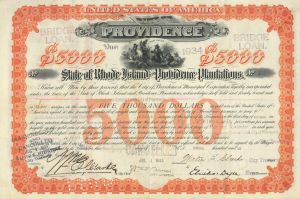 City of Providence - Certificate Serial No.1 - Bond