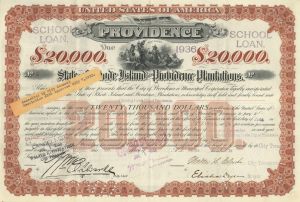 City of Providence - Certificate Serial No.1 - Bond