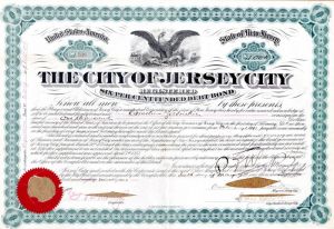 City of Jersey City - $1,000 Bond