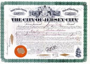 City of Jersey City - $1,000 Bond