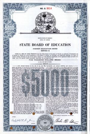 State Board of Education - $5,000 Bond