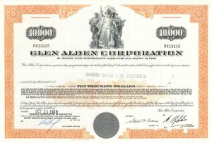 Glen Alden Corp. - Various Denominations Bond