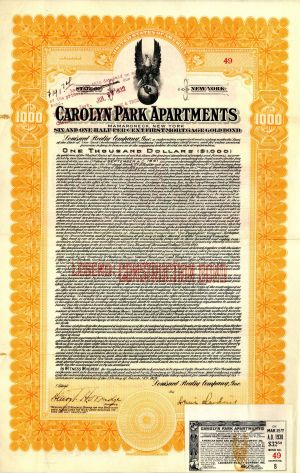 Carolyn Park Apartments - $1,000 Bond