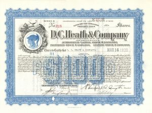 D.C. Heath and Co - Stock Certificate