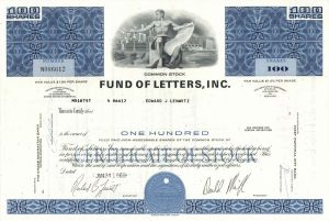 Fund of Letters, Inc. - Stock Certificate