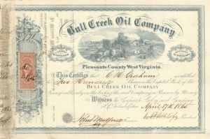 Bull Creek Oil Co. - Stock Certificate