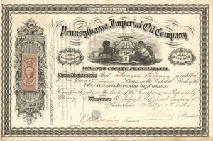 Pennsylvania Imperial Oil Co - Stock Certificate (Uncanceled)