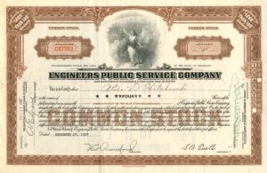 Engineers Public Service Co. - Stock Certificate