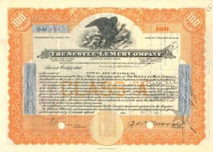 Nestle-LeMur Co. - Stock Certificate