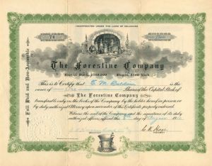 Forestine Co. - Stock Certificate