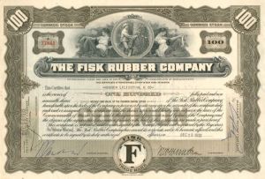 Fisk Rubber Co. - Stock Certificate
