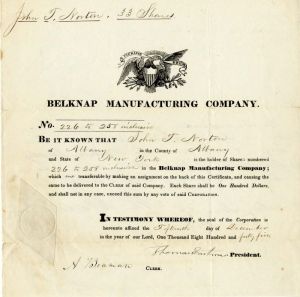 Belknap Manufacturing Co.