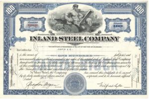 Inland Steel Co.- Stock Certificate